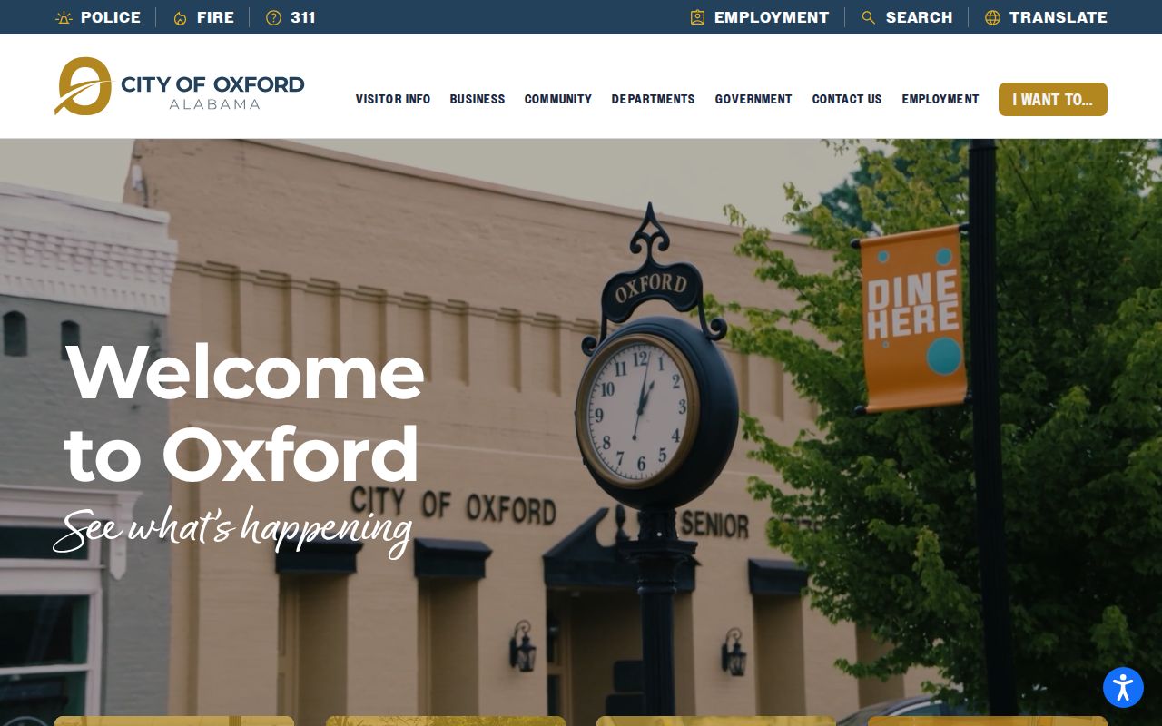 Oxford docket search access on the official city website